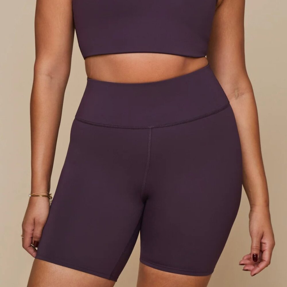 Harper Wilde - High-Rise Bike Shorts - Mulberry